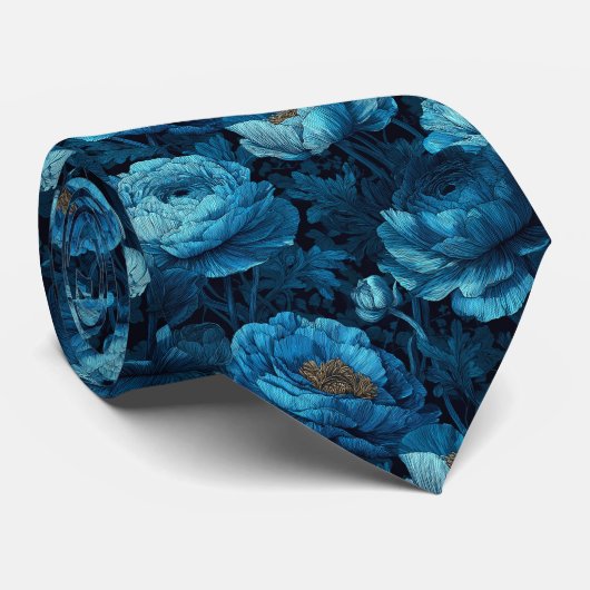 Edgy Christmas Gift For Dad Ranunculus ネクタイ (ロール)