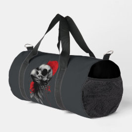 Edgy Crow Skull Gothic Grunge Tactical Duffel Bag ダッフルバッグ