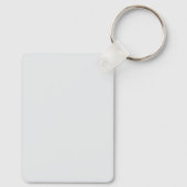 Edgy Cyberpunk Dystopian Girl Red Target Keychains キーホルダー (裏面)