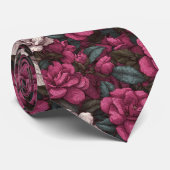 Edgy Dads Day Gifts Gardenias Floral ネクタイ (ロール)