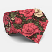 Edgy Dads Day Gifts Gardenias Flower ネクタイ (ロール)