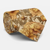 Edgy Dads Day Gifts Peonies ネクタイ (ロール)