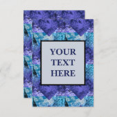 "Edgy DIYプリント – ジンスタイルハーフトーグランジン 招待状 (正面/裏面)