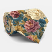 Edgy Fathers Day Gift Peonies ネクタイ (ロール)
