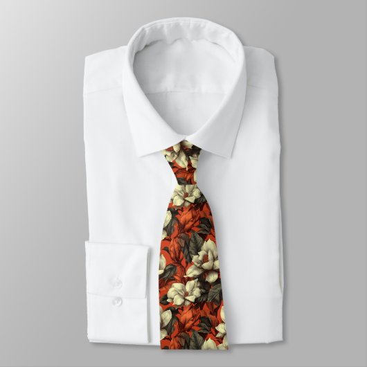 Edgy Gifts For Men Gardenias Flower ネクタイ (タイ)