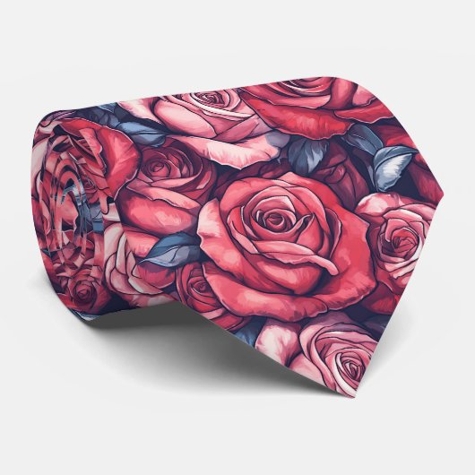Edgy Gifts For Men Rose ネクタイ (ロール)