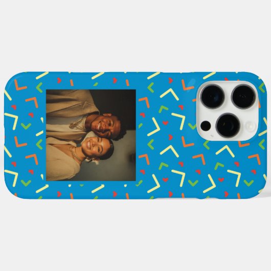 Edgy Graduation Gifts Memphis Pattern  Case-Mate iPhoneケース (裏面 (横))