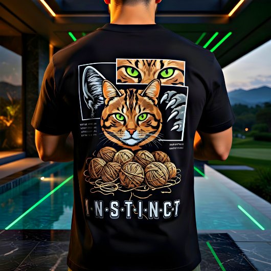 Edgy Instinct Cat Lover, Wired Different Cool cat Tシャツ