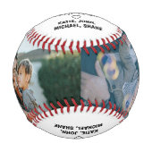 Edgy Love you to the Outfield & Back Father's Day 野球ボール (正面)