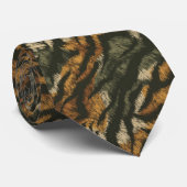 Edgy Mens Fashion Tiger Skin ネクタイ (ロール)
