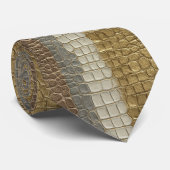 Edgy Retirement Gifts For Husband Crocodile Print  ネクタイ (ロール)