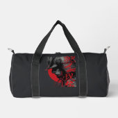 Edgy Samurai Warrior Japanese Red Sun Duffel Bag ダッフルバッグ (正面)