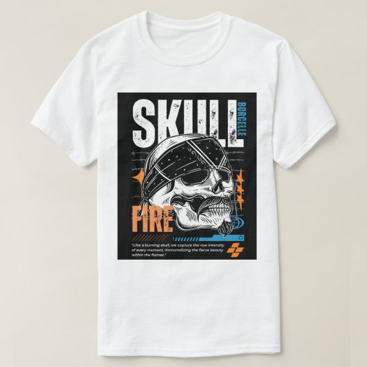 Edgy Skull Graphic T-Shirt Design Tシャツ (デザイン正面)