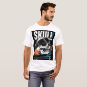 Edgy Skull Graphic T-Shirt Design Tシャツ (正面フル)