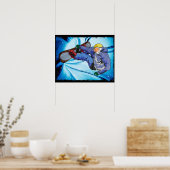 Edgy Snowstormのスノーボーダー ポスター (キッチン)