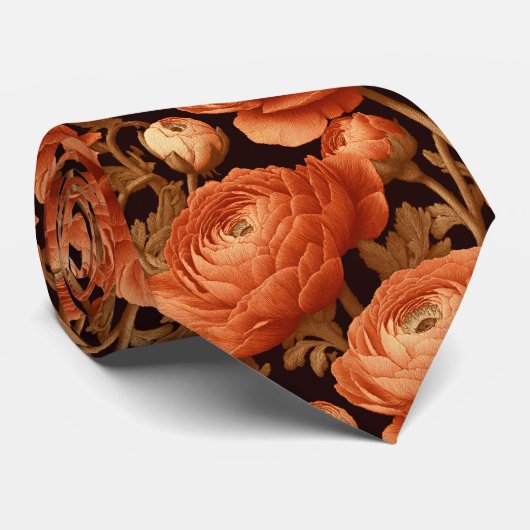 Edgy Valentine Gifts For Him Ranunculus ネクタイ (ロール)