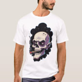 Edgy Vampire Skull Tシャツ (正面)
