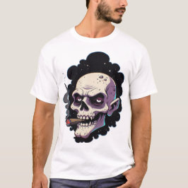 Edgy Vampire Skull Tシャツ