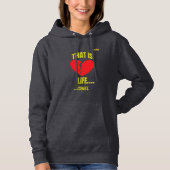 Edgy Y2K Broken Heart Hoodie - That Is Life Cruel  パーカ (正面)