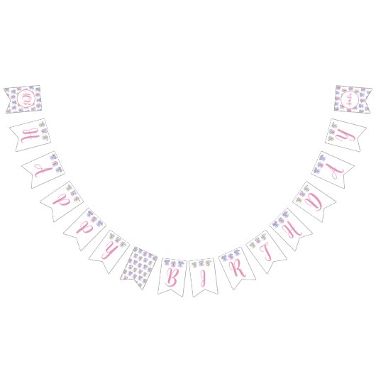 EDIAGハッピーバースデー標識 バンティングフラッグ (全)