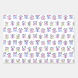 EDIAGラッピング紙フラットシートセット3 ラッピングペーパーシート