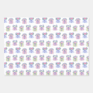 EDIAGラッピング紙フラットシートセット3 ラッピングペーパーシート