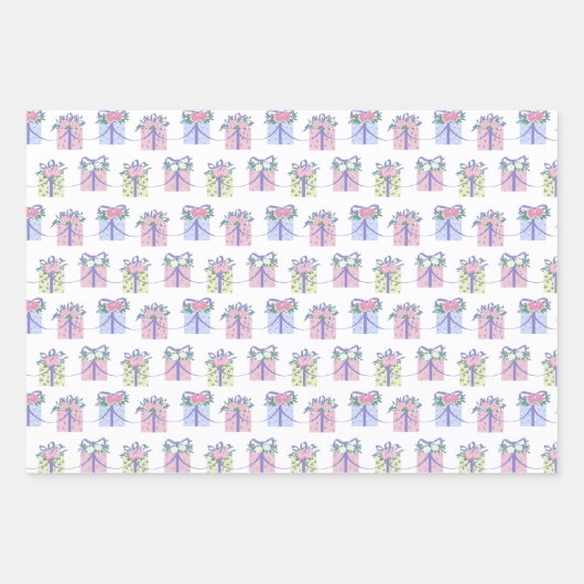 EDIAGラッピング紙フラットシートセット3 ラッピングペーパーシート (正面)