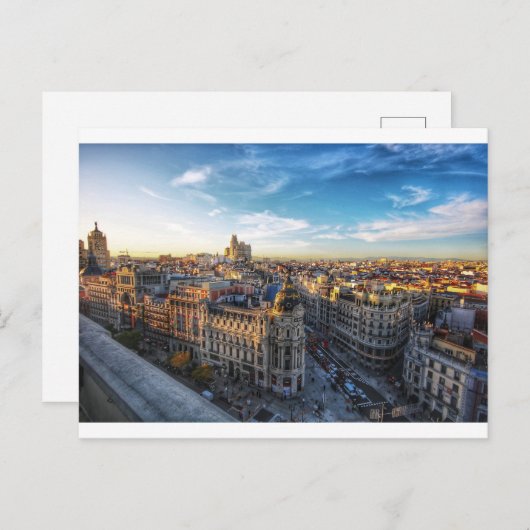 Edificio Metropoli, Gran vía - Madrid, Spain シーズンポストカード (正面/裏面)