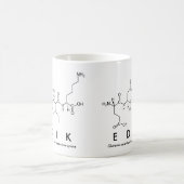 Edikペプチド名mug コーヒーマグカップ (中央)