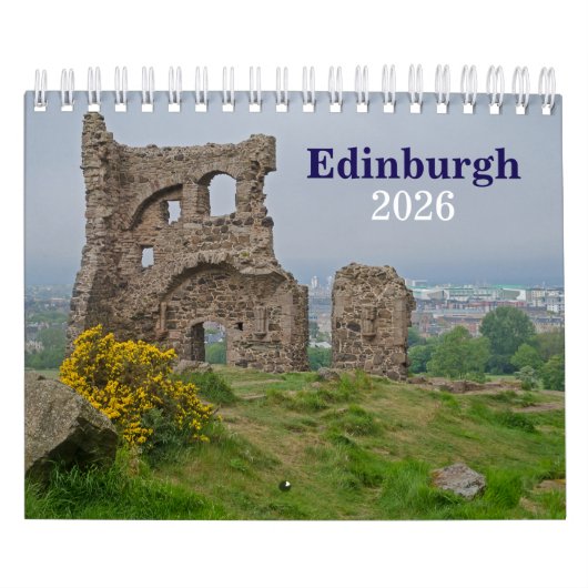 Edinburgh 2026 Calendar カレンダー (カバー)