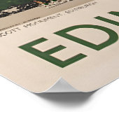 Edinburgh Art Scotland Travel Poster Scottish Prin ポスター (角)