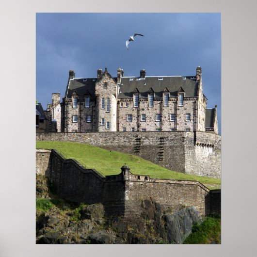 edinburgh castle gull ポスター (正面)