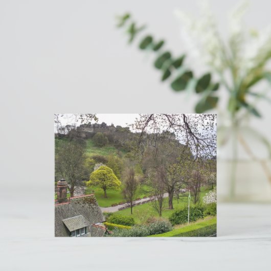 Edinburgh Castle in Spring ポストカード (スタンド正面)