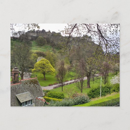 Edinburgh Castle in Spring ポストカード (正面)