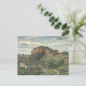Edinburgh Castle Japanese Woodblock Print ポストカード (スタンド正面)
