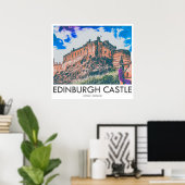 Edinburgh Castle, Lothian, Scotland ポスター (ホームオフィス)