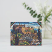 Edinburgh Castle Scotland Travel ポストカード (スタンド正面)