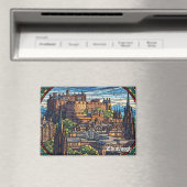 Edinburgh Castle Scotland Travel マグネット (インサイチュ (食洗機))