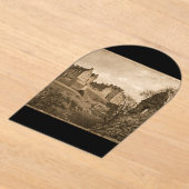 Edinburgh Castle Sepia Photograph アクリル招待状 (レイダウン)