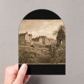 Edinburgh Castle Sepia Photograph アクリル招待状 (インサイチュ (ポータブル))