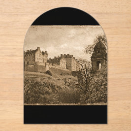 Edinburgh Castle Sepia Photograph アクリル招待状