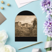 Edinburgh Castle Sepia Photograph アクリル招待状 (インサイチュ (ウェディング))