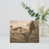 Edinburgh Castle Sepia Photograph シーズンポストカード (スタンド正面)