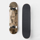 Edinburgh Castle Sepia Photograph スケートボード (正面)