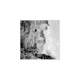 Edinburgh Castle Sepia Photograph ラバースタンプ