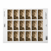 Edinburgh Castle Sepia Photograph ラベル (フルシート)