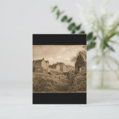 Edinburgh Castle Sepia Photograph 出欠カード (スタンド正面)