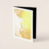 Edinburgh Castle Sepia Photograph 箔カード (正面)