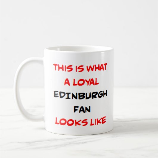 edinburgh fan, loyal コーヒーマグカップ (左)