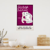 Edinburgh Festival Vintage Poster Prints ポスター (キッチン)